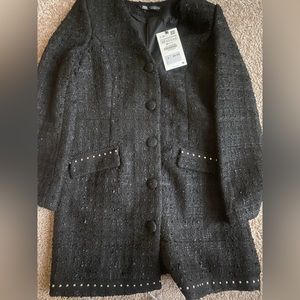 Black dress up casual jacket